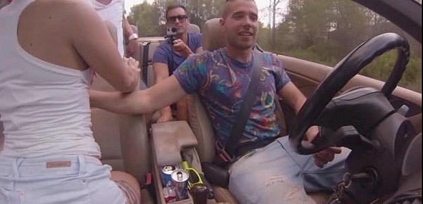  Jenny Glam joins some guys for ride she will never forget!